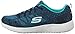 Skechers Sport Women's Burst Fashion Sneaker,Navy/Aqua,7 M US