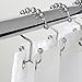 Set of 12 Rings - New Shower Curtain Hooks Made with Stainless Steel Rustproof Friction Free Gliding - Fengbao