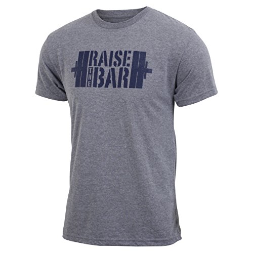 Raise the Bar - Gray - Men's Barbell Triblend T-shirt