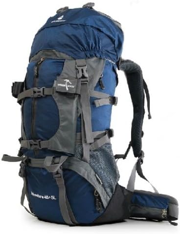 MLS2056 Professional Multifunction Outdoor Sport Camping Hiking Trekking Mountain Climbing Backpack 55L -65L (Blue, Capacity 55L)