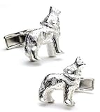 Howling Wolf Cufflinks - Animal Themed Formal Wear - Cufflinks Howling Wolf Cufflinks - Animal Themed Formal Wear - Cufflinks