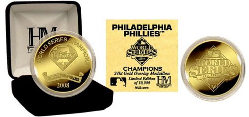 Buy Philadelphia Phillies 2008 World Series Champions 24KT Gold Coin by Highland Mint