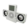 Kinamax Portable and Foldable Mini Audio System Speakers for iPod and MP3 Players (White)