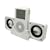 Kinamax Portable and Foldable Mini Audio System Speakers for iPod and MP3 Players (White)