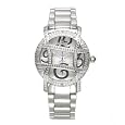 Just Bling Women`s Stainless Steel Diamond Designer Dial Watch #JB-6214-B