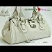 White Chloe Inspired Paddington Bag with Silver Lock
