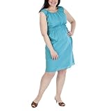 Women's Plus-Size Merona® Bermuda Blue Sleeveless Empire Dress