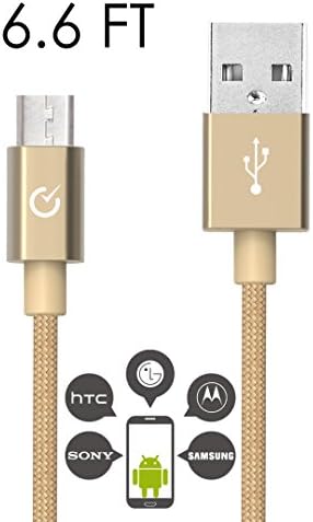 Micro USB cable for Android (2m Gold)
