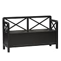 Delano Storage Bench - Antique Black