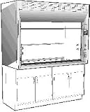 REDISHIP Supreme Air Isotope Bench Hoods, Kewaunee - Each - Model KS-20S5448