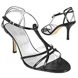 Borgo degli Ulivi Black Smooth Calf Leather Strappy T-Sandal Shoes