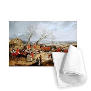 Hunting Scene, The Kill (oil on canvas) by.. - Tea Towel 100% Cotton - Art247 - Tea Towel - 46x70cm