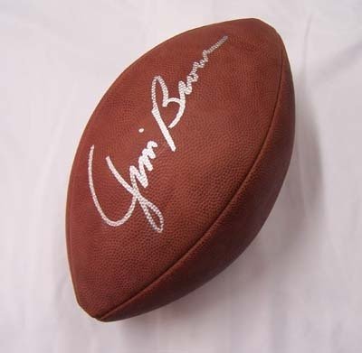 JIM BROWN SIGNED AUTOGRAPHED FOOTBALL OFFICIAL NFL GAME BALL CLEVELAND BROWNS COA + HOLOGRAM