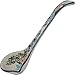 Polish Pottery Ceramika Boleslawiec,  1025/238, Ladle Small, 2 1/2 by 7 Inches long - Capacity of 3 Teaspoons, Royal Blue Patterns with Red Cornflower and Blue Butterflies Motif