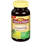 Nature Made Asian (Chinese Red) Ginseng, 250mg, 60 Softgels (Pack of 3)