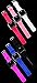 SKMEI Touch Screen Digital LED Waterproof Boys Girls Sport Casual Wrist Watches (Rose Red)
