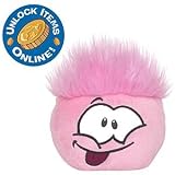 Disney Club Penguin Pink 4'' Pet Puffle - Cheerful: Likes to Jump!