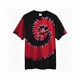 Tie Dye Mania Adult Tie-Dyed Two-Color Spiral Short Sleeve T-shirt