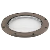 Sea Gull Lighting 9232-40 Ambiance Landscape Composite Well Light with Clear Tempered Glass, Chestnut