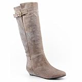 STEVEN STEVE MADDEN Intyce Boots Knee Shoes Beige