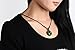 Parma77 Donut Light Green Dyed Jade Pendant Necklace Jewelry Lucky Protection Powers Amulet