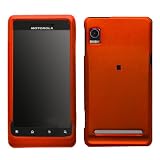 Motorola Droid 2 A955 Rubberized Orange Premium Phone Protector Hard Cover Case + Screen Protector w/small microfiber cloth
