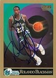 Rolando Blackman Autographed/Hand Signed Basketball Card (Dallas Mavericks) 1990 Skybox #60