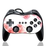 Design Skins for Nintendo Wii Classic Controller Pro - Pink Roses Design Folie