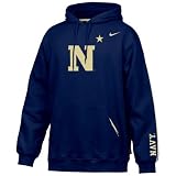 Nike - Nike Navy Midshipmen Navy Blue Practice Hoody Sweatshirt