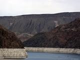 Part of Hoover Dam and Lake Mead Stretched Canvas Poster Print by Stacy Gold, 18x24