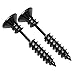 1 Pair Hipsters Screws Stud Earrings 316L Titanium Steel Bigbang G Dragon (Black)