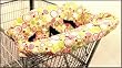 3 N 1 Shopping Cart & High Chair Cover - Bubble Dot Pink - Cuter Than A Ducks Butt