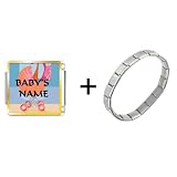 Baby Carriage Custom Italian Charm Bracelet