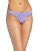 Felina Women's Tricia Satin Low Rise Thong With Lace Trim