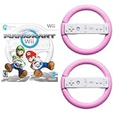 Quality Mario Kart for Nintendo Wii and 2 Extra Pink Wheels