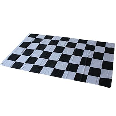 Pulison(TM) 3X5 FT NASCAR BW Black White CHECKERED CHECKER RACING BANNER FLAG