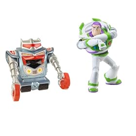  Toy Story 3 Laser Action Buzz Lightyear And Seek N Destroy Robot Feature Figure 2-Pack