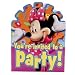  : Minnie Mouse Party Invitations & Envelopes 8 ct