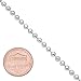 3mm Solid 925 Sterling Silver Military Ball Chain Necklace