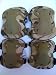 Flexible Desert Camo Colored Paintball Knee and Elbow Pads Combo Kit with Coolmax to keep your knees and elbows dry