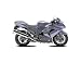 Vehicle Wall Decals - Purple Kawasaki Motorcycle - 12 inch Removable Graphic