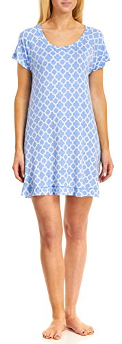 bSoft Women's Short Sleeve Bamboo Nightshirt
