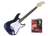 New York Pro Electric Guitar, Blue Burst with Bonus JAZZ Book, CD, DVD Package