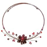 Garnet choker, 'Crimson Beauty' 1.2 W 18.1 L