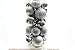 20 Holiday Time Mini Shatterproof Satin Shiny and Glitter Finish Bulb Christmas Ornaments (Silver)