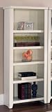 Kathy Ireland Home by Martin Furniture Tribeca Loft Small 5 Shelf Wood Bookcase in White