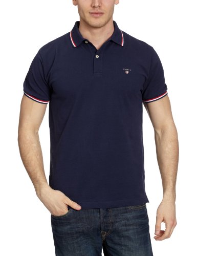 GANT Herren T-Shirt 222160, Gr. 50 (L), Blau (NIGHT BLUE) Preisvergleich