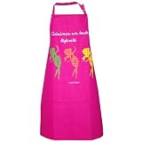 Marie Martine - TMF119 - Tablier Coton - Humoristique Message - Femme - 70 x 90 cm