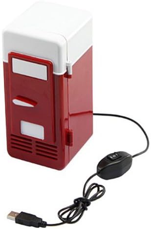 GICHA(TM) Mini Usb-powered Fridge Cooler for Beverage Drink Cans in Cubicle and Home Office