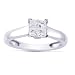 10k White Gold Diamond Engagement Ring (1/8 cttw I-J Color, I2-I3 Clarity), Size 6